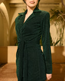 Green Shimmer Blazer set