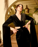 Black Velvet Athena Gown