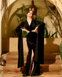 Black Velvet Athena Gown