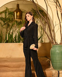 Black Shimmer Blazer set