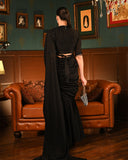 Black Frill Saree