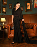 Black Frill Saree