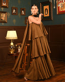 Brown Ghaghra Dress