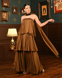 Brown Ghaghra Dress