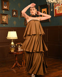 Brown Ghaghra Dress