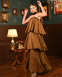 Brown Ghaghra Dress