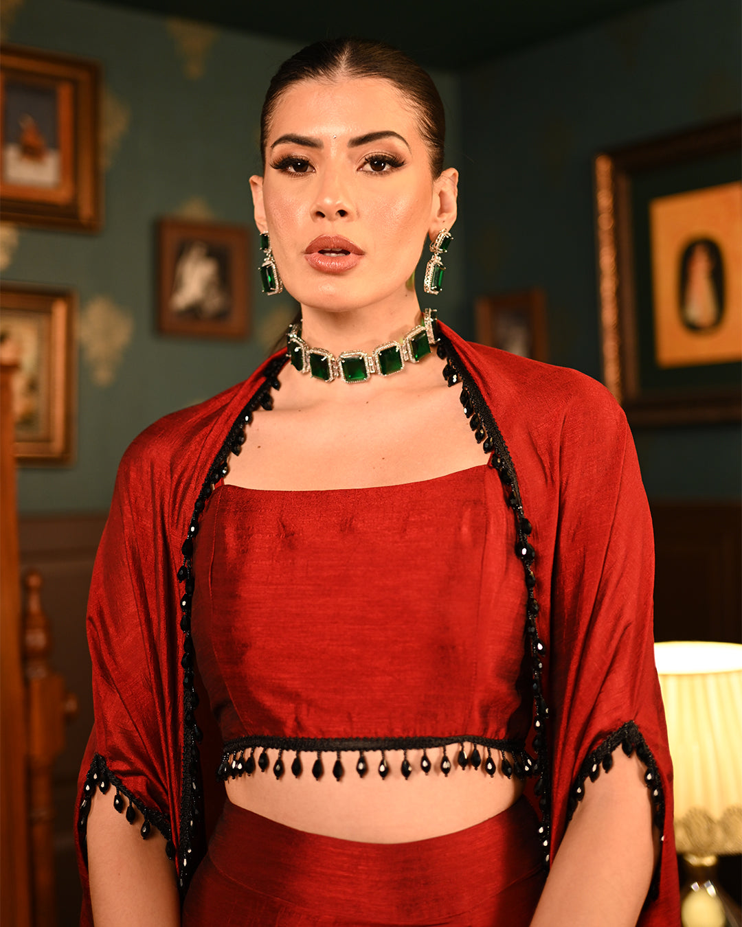 Red Shrug set