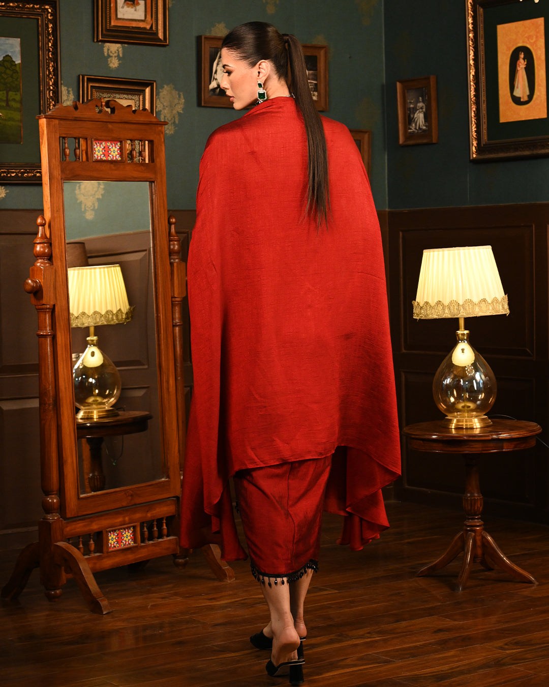 Red Shrug set