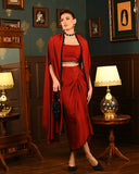 Red Shrug set