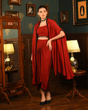 Red Shrug set