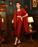 Red Shrug set