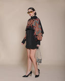 BAROQUE CAPE DRESS (SINGLE PRINT) - Wabi Sabi