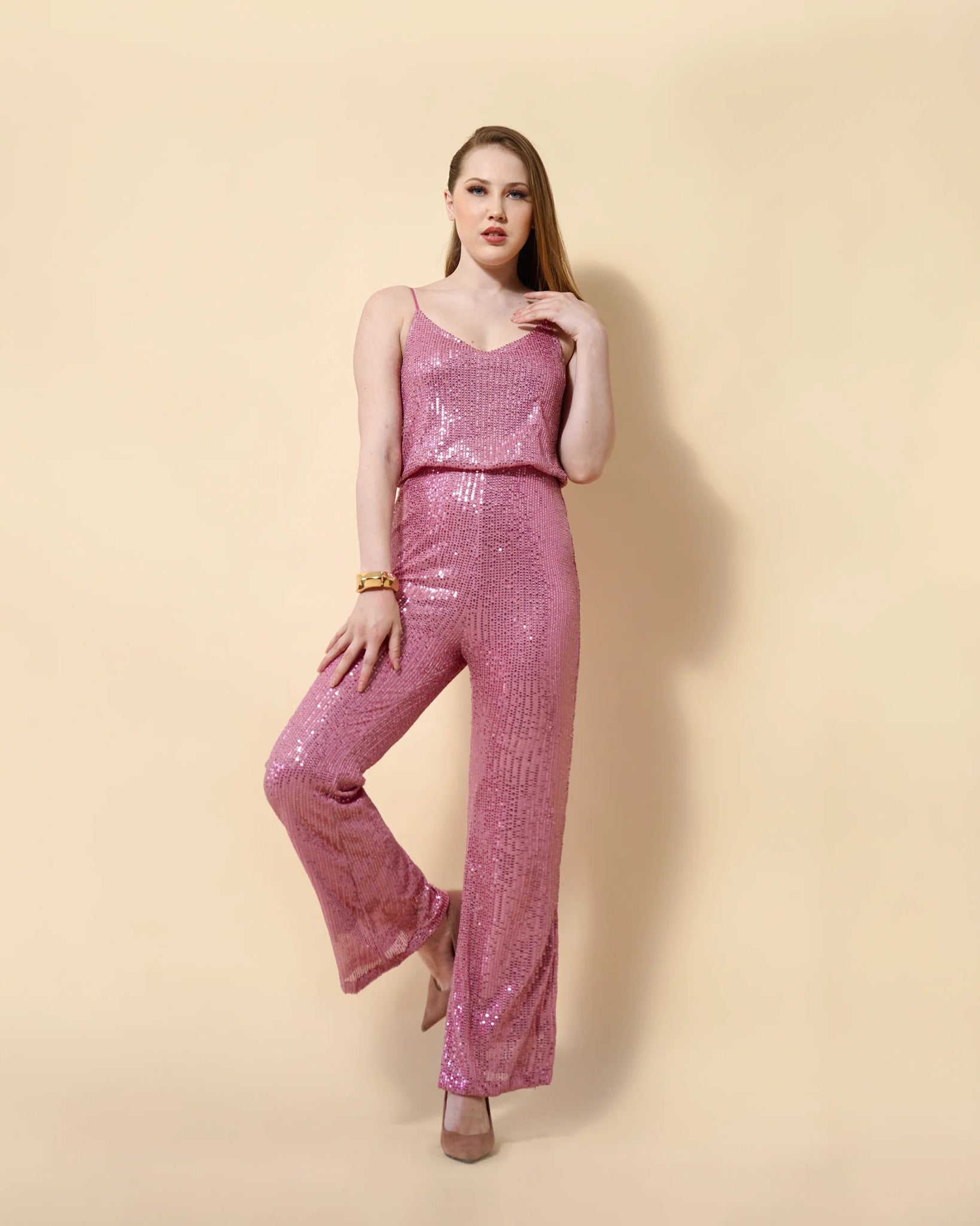 CELINA JUMPSUIT (PINK) - Wabi Sabi