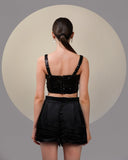 NOIR BLACK CROP TOP - Wabi Sabi